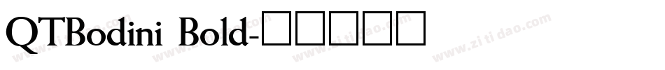 QTBodini Bold字体转换